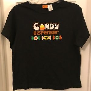 Halloween Shirt "Candy Dispenser" Size Large EUC
